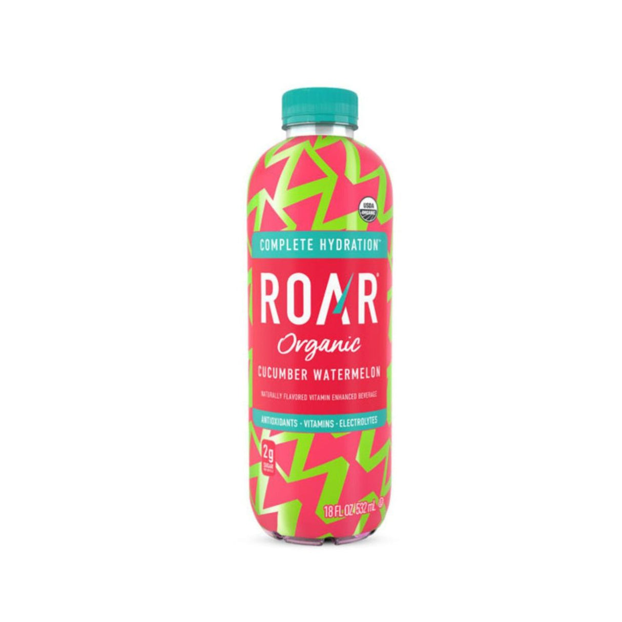 Bebida Hidratante Roar Organic Con Vitaminas Sandía Pepino 600ml - Energía deportiva