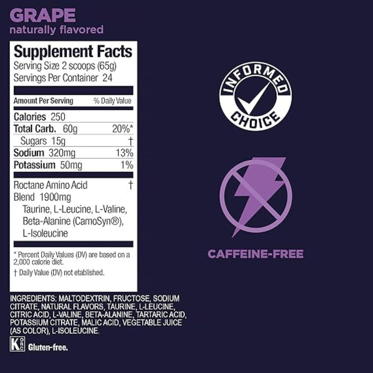 Bebida Energética Gu Roctane Uva 1560g - Energía deportiva 3