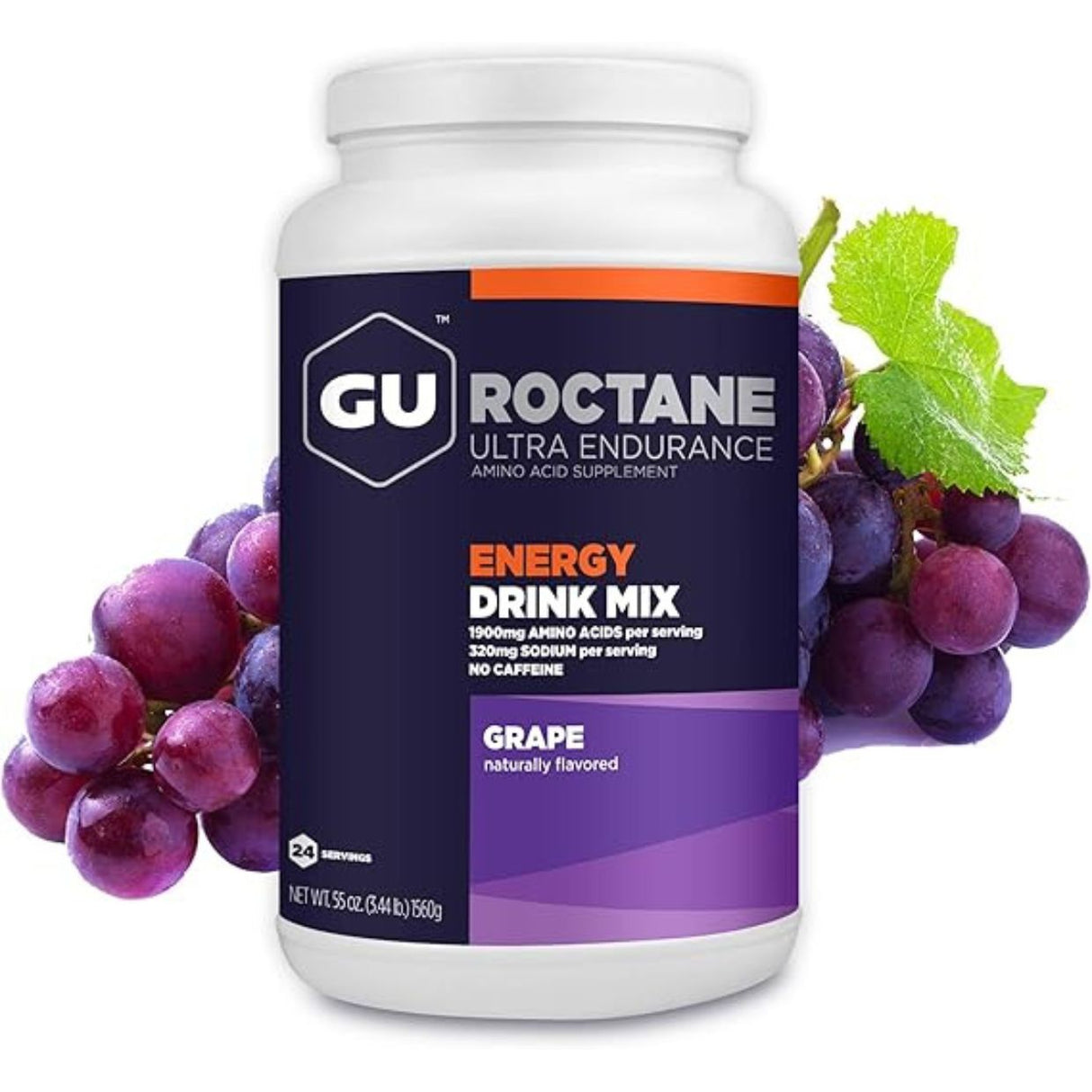 Bebida Energética Gu Roctane Uva 1560g - Energía deportiva 1
