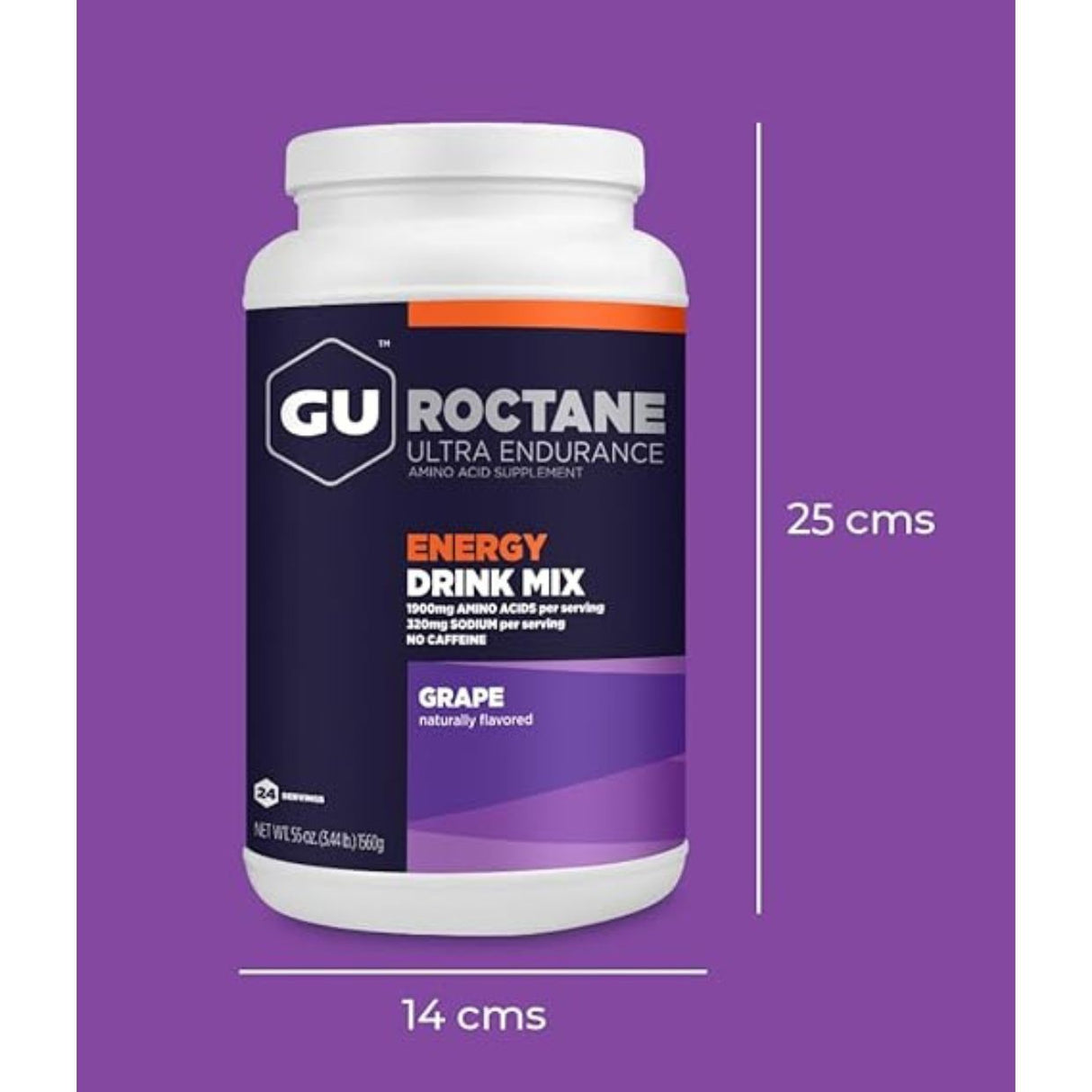 Bebida Energética Gu Roctane Uva 1560g - Energía deportiva 2