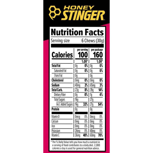 Honey Stinger Energy Chews Surtido de Frutas – Suplemento energético natural imagen 4