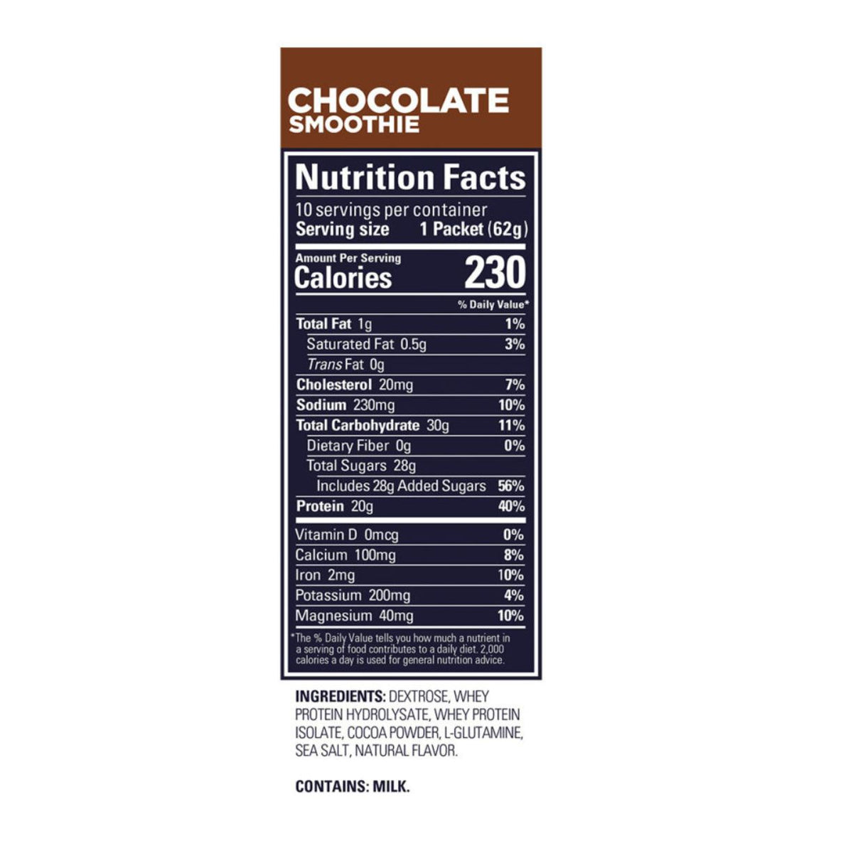 Proteína Recovery Roctane de chocolate 930g - Energía deportiva 1