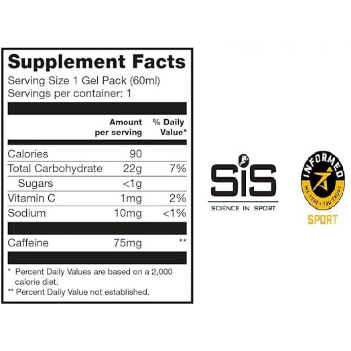 Gel Energético SIS GO Cítrico con Cafeína 60ml - Energía deportiva 2