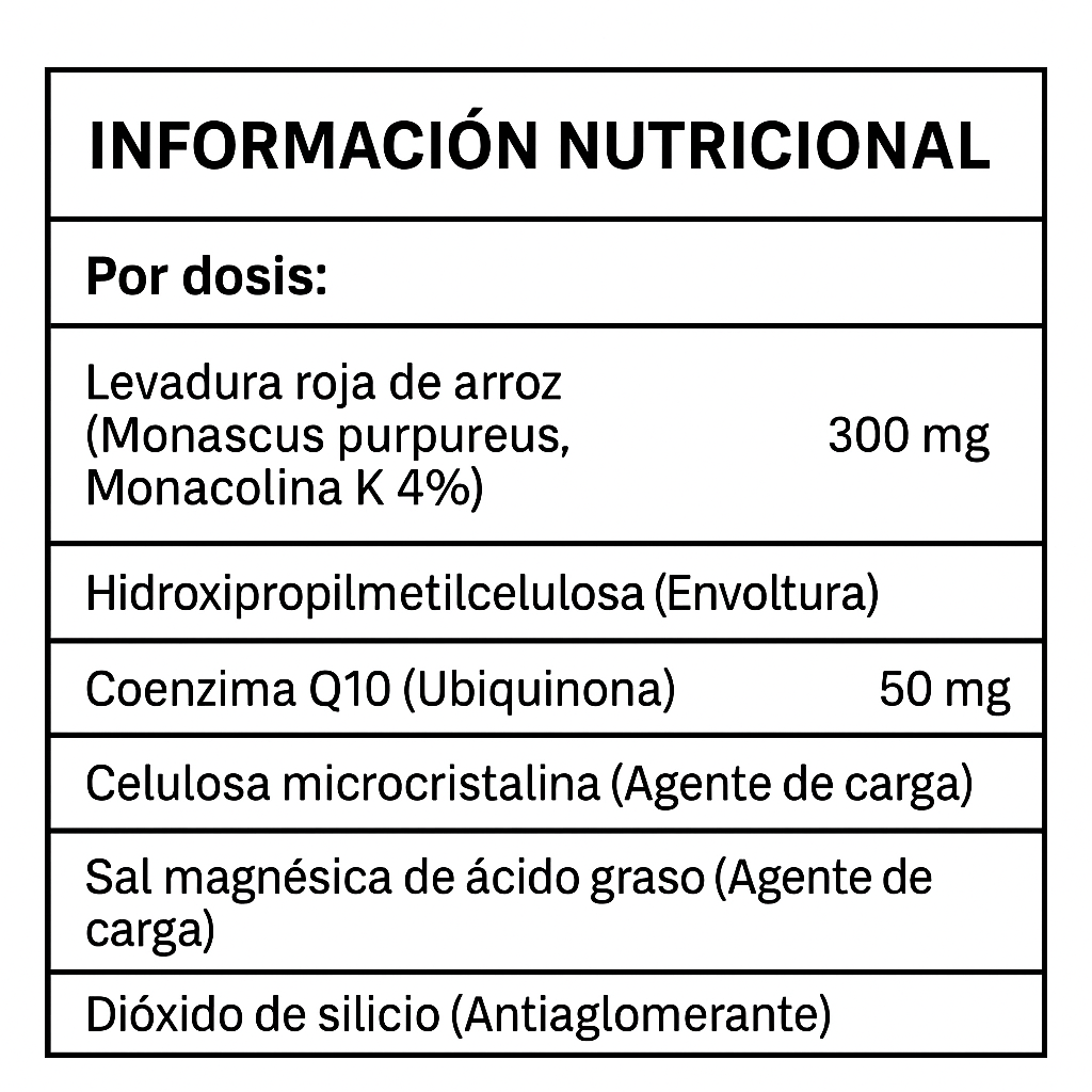 Corazón Sano Levadura Arroz Rojo Drasanvi - CoQ10 | 30 Cápsulas