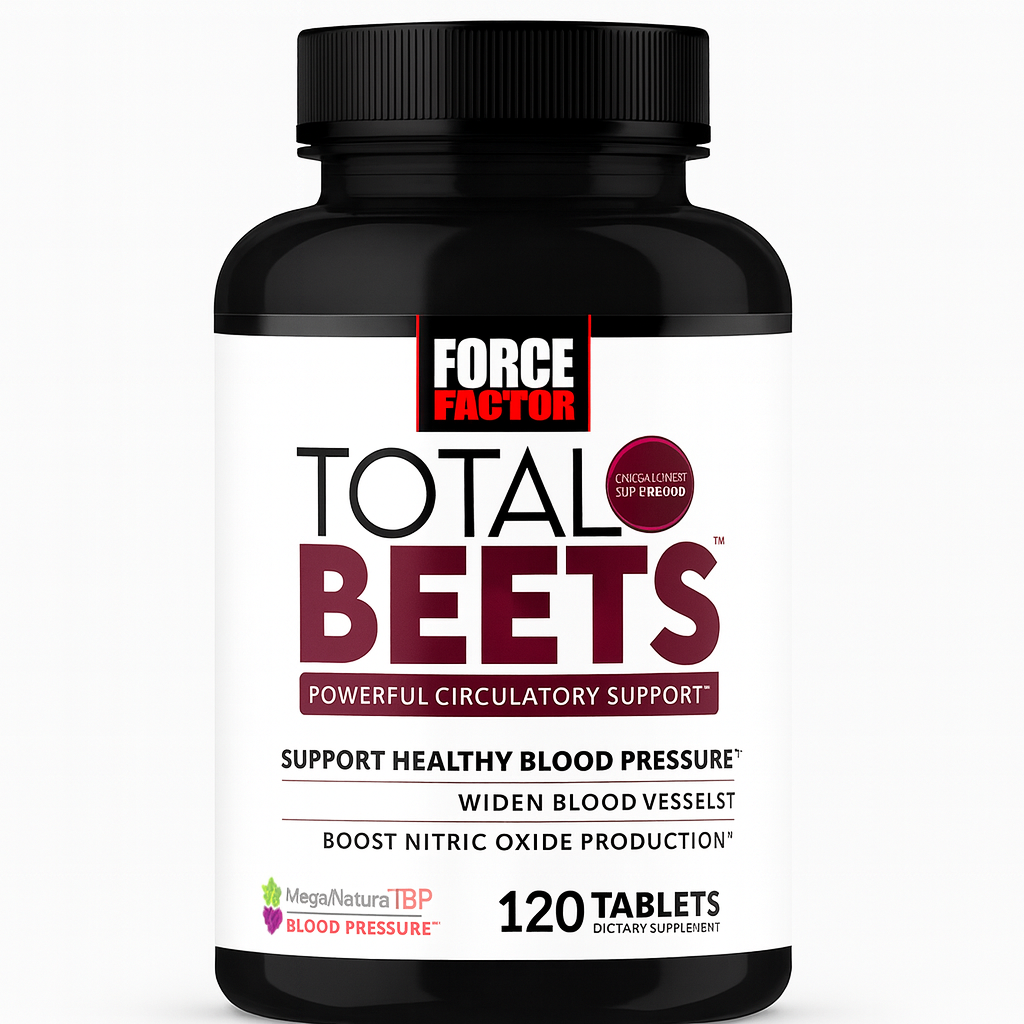 Tabletas Force Factor Betabel Óxido Nítrico 120 Unidades - Energía Natural Imagen 1