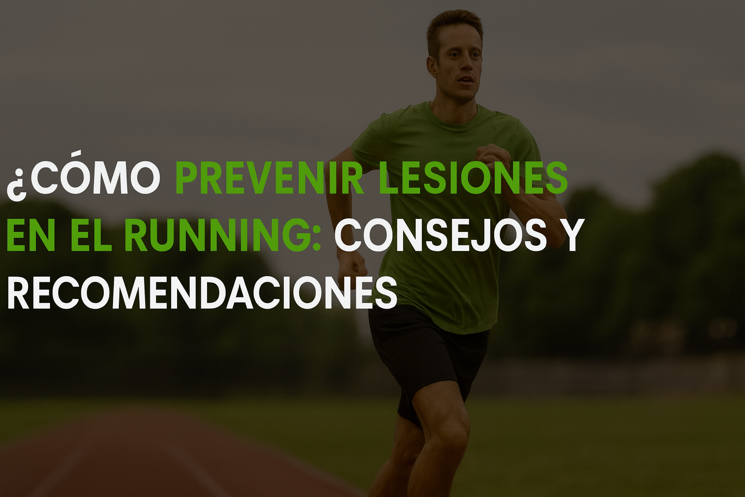 Corredor realizando ejercicios de calentamiento y estiramiento para prevenir lesiones en running - Guía completa de consejos y recomendaciones