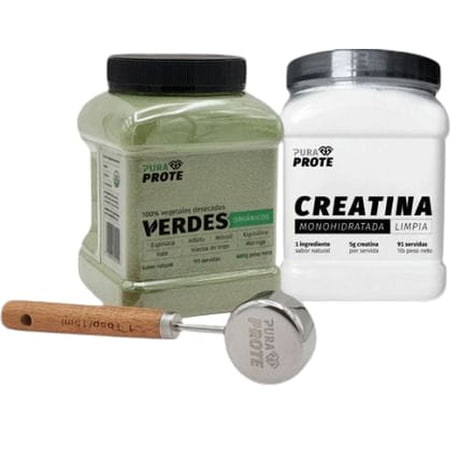 Pack Pura Prote Creatina Verdes Dual - Máximo Rendimiento Imagen 1