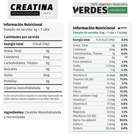 Pack Pura Prote Creatina Verdes Dual - Salud Integral Imagen 3