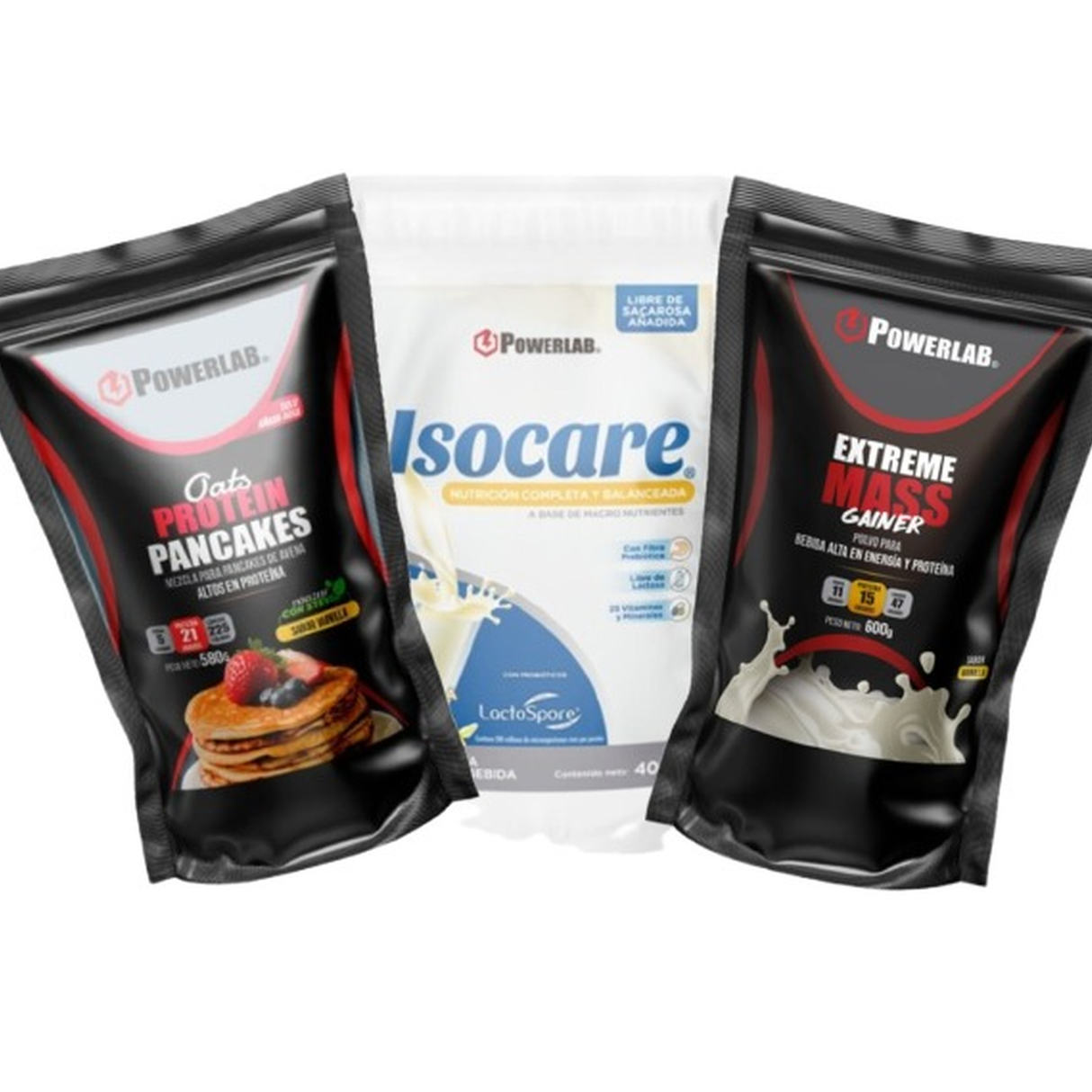 Pack Nutrición PowerLab Halterofilia Anabólica 1600g - Masa Extrema Imagen 1