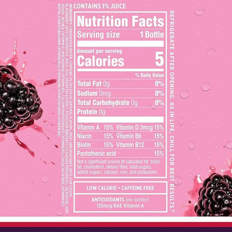 Bebida Gasificada Sparkling Ice Sin Azúcar Frambuesa 502.8ml - Energía deportiva