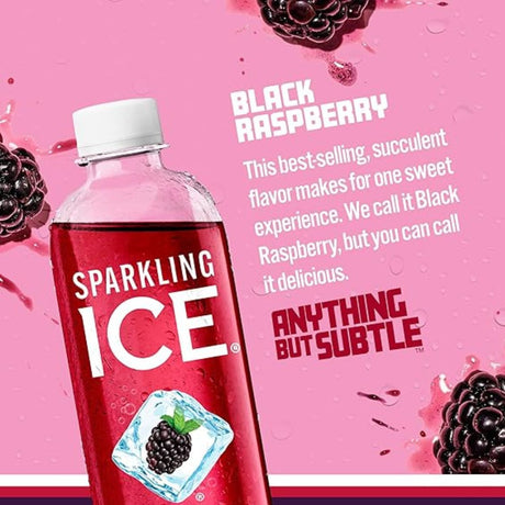 Bebida Gasificada Sparkling Ice Sin Azúcar Frambuesa 502.8ml - Energía deportiva