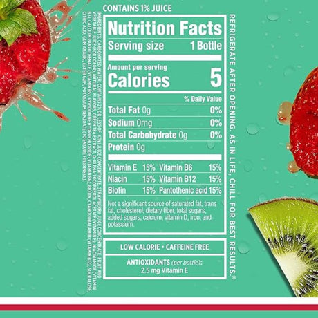 Bebida Gasificada Sparkling Ice sin Azúcar Fresa con Kiwi 502.8ml - Energía deportiva 1