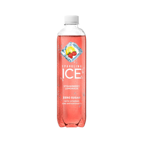 Bebida Gasificada Sparkling Ice sin Azúcar Fresa con Limón 502.8ml - Energía deportiva