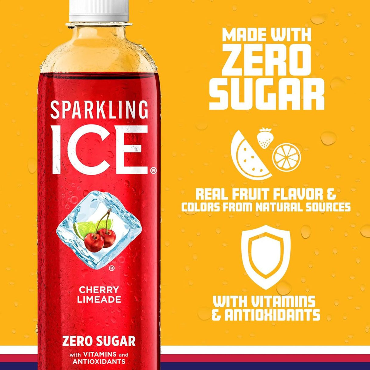 Bebida Gasificada Sparkling Ice Sin Azúcar Cereza limón 502.8ml - Energía deportiva 2