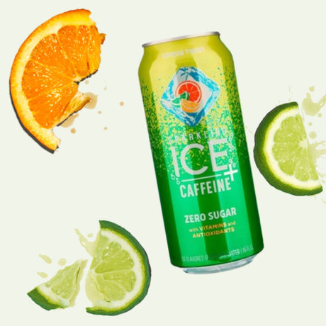 Agua Saborizada Sparkling Ice + Cafeína Cítricos -473 ml - Energía deportiva 2