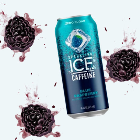 Agua Saborizada Sparkling Ice + Cafeína Frambuesa azul -473 ml - Energía deportiva 3