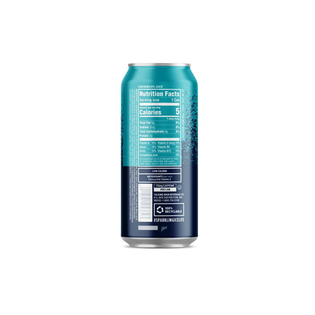 Agua Saborizada Sparkling Ice + Cafeína Frambuesa azul -473 ml - Energía deportiva 2