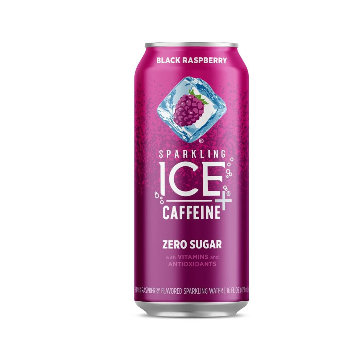 Agua Saborizada Sparkling Ice + Cafeína Frambuesa -473 ml - Energía deportiva