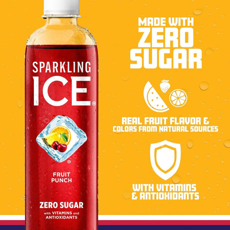 Bebida Gasificada Sparkling Ice sin Azúcar Frutas 502.8ml - Energía deportiva 2