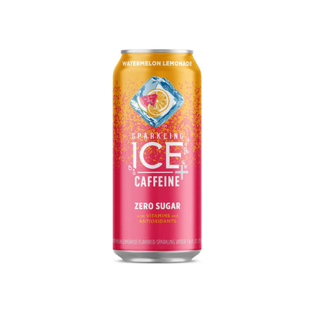 Agua Saborizada Sparkling Ice + Cafeína Sandía -473 ml - Energía deportiva