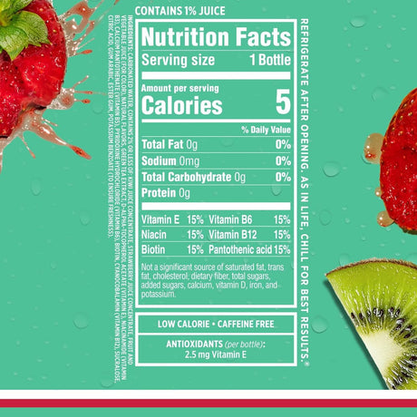 Bebida Gasificada Sparkling Ice Sin Azúcar Kiwi Fresa 1L - Energía deportiva 1