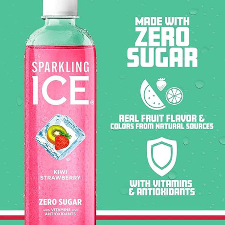 Bebida Gasificada Sparkling Ice Sin Azúcar Kiwi Fresa 1L - Energía deportiva 2
