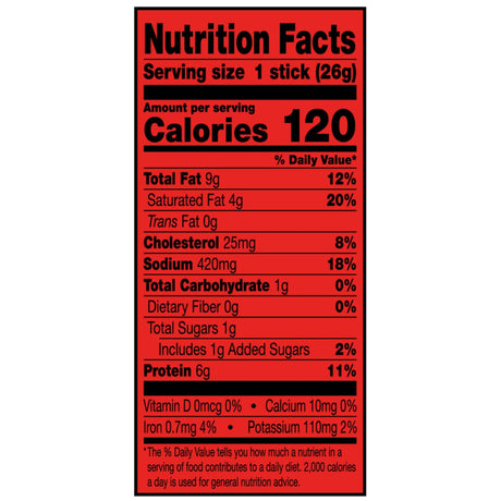 Palitos De Carne Jl .92oz - Original - Energía deportiva 2