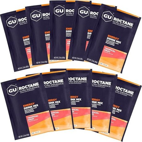 Bebida Energética Gu Roctane Frutas 10 Unidades - Energía deportiva