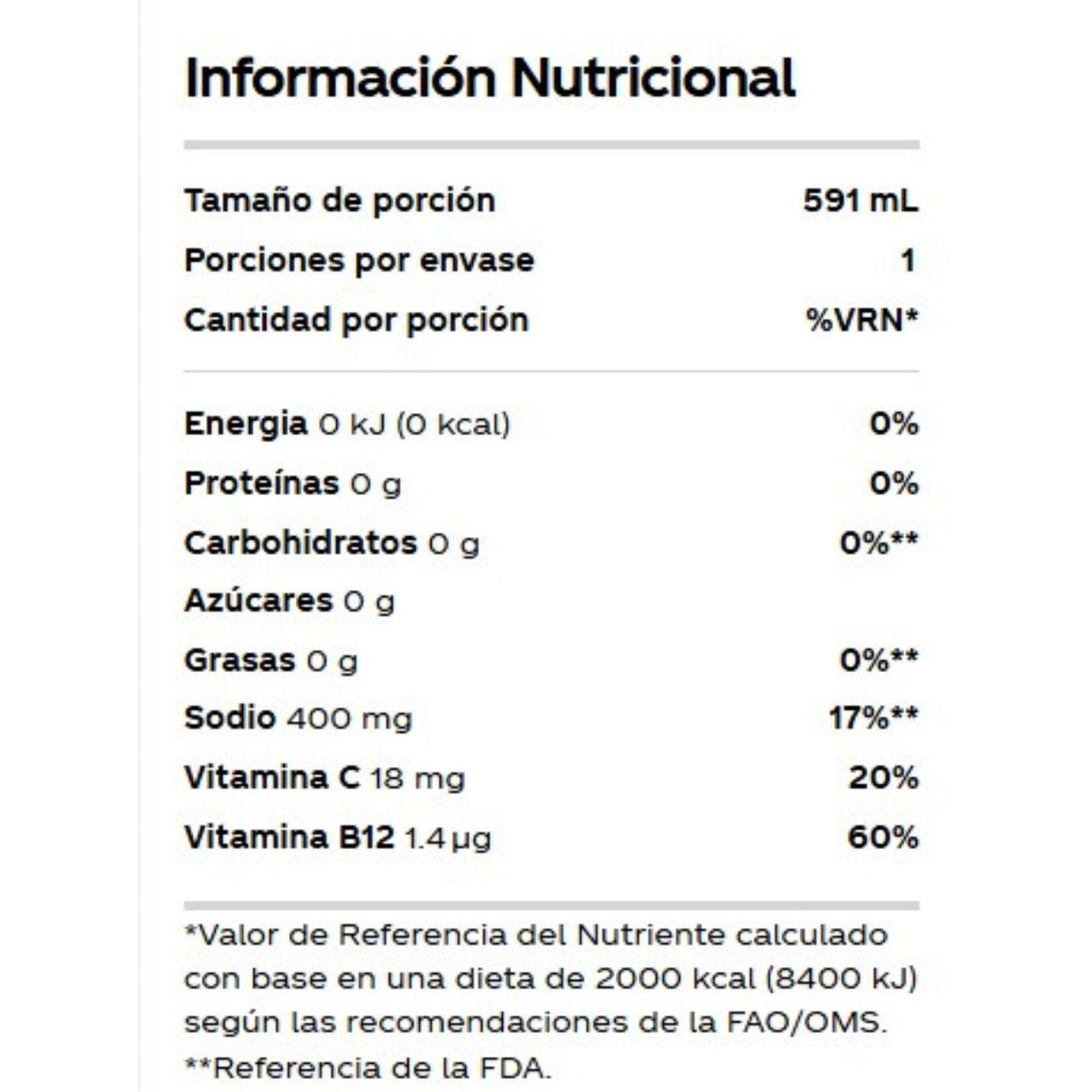 Bebida Hidratante Powerade Zero Ponche de Frutas 591ml - Hidratación Sin Calorías 2