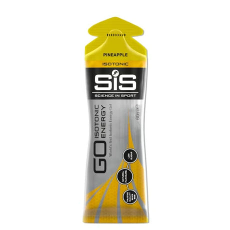 Gel GO Isotónica Energético SIS Piña 60ml - Energía deportiva