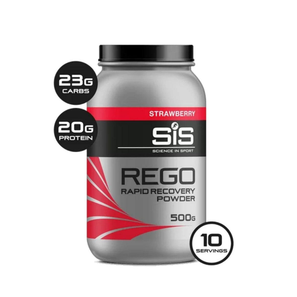 Bebida Energética SIS REGO en Polvo Fresa 500g - Energía deportiva 1