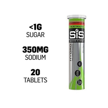 Pastillas Hidratantes SIS GO Hydro con Electrolitos Limonada Fresa 20 Tabletas - Hidratación y energía 3