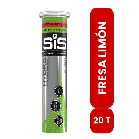 Pastillas Hidratantes SIS GO Hydro con Electrolitos Limonada Fresa 20 Tabletas - Hidratación y energía 1