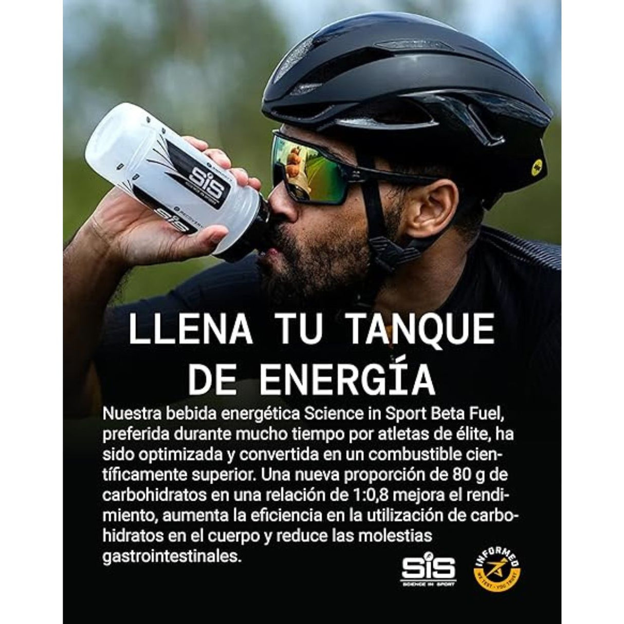 Bebida Energética SIS en Polvo Beta Fuel Lima Fresa 80gr - Energía deportiva 4