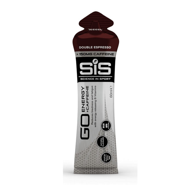 Gel Energético SIS GO Doble expreso con Cafeína 60ml - Energía deportiva