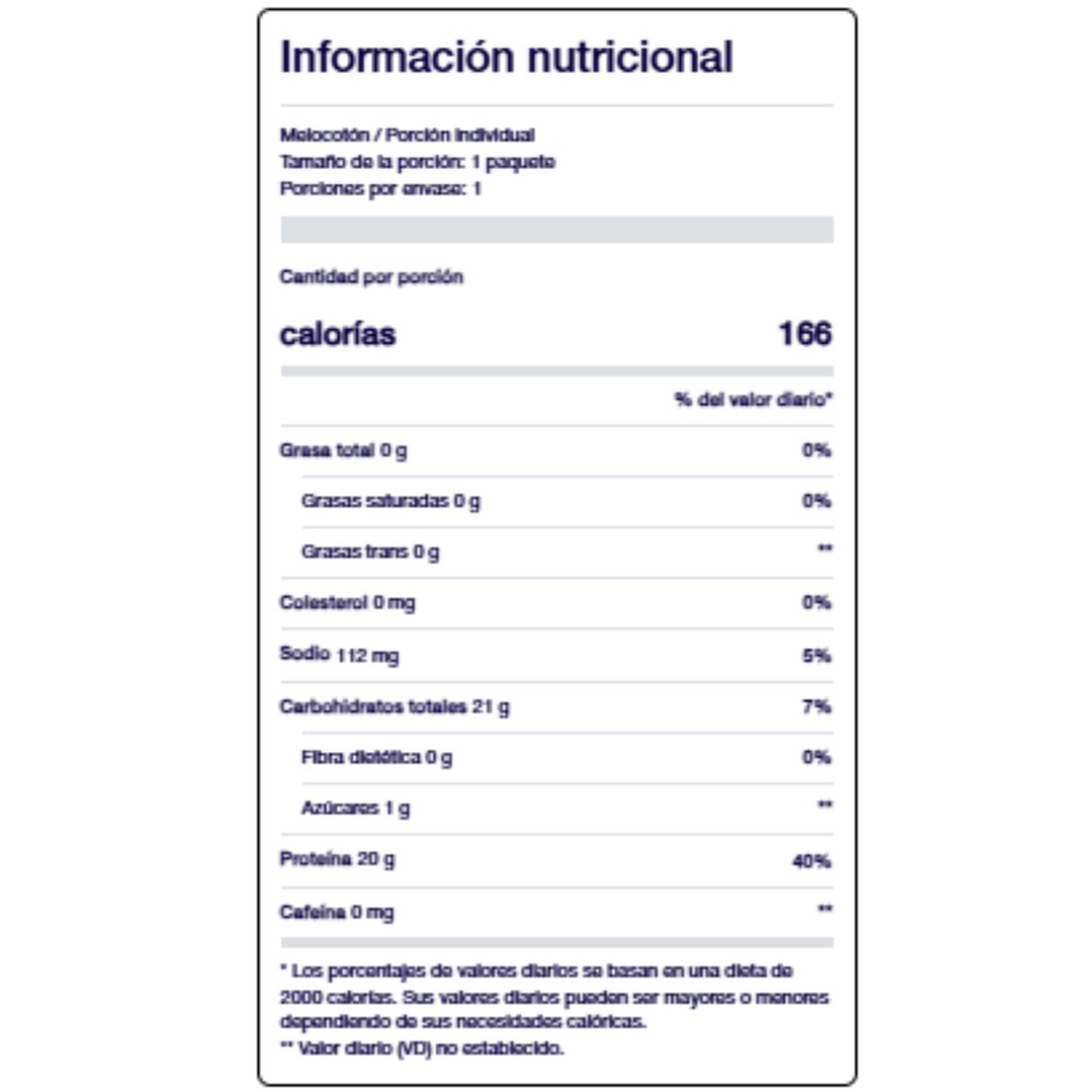 [imagen 3] Tabla Nutricional SiS REGO Clear Recovery Frambuesa Arandano – Desglose con veinte gramos de proteina porporcion.
