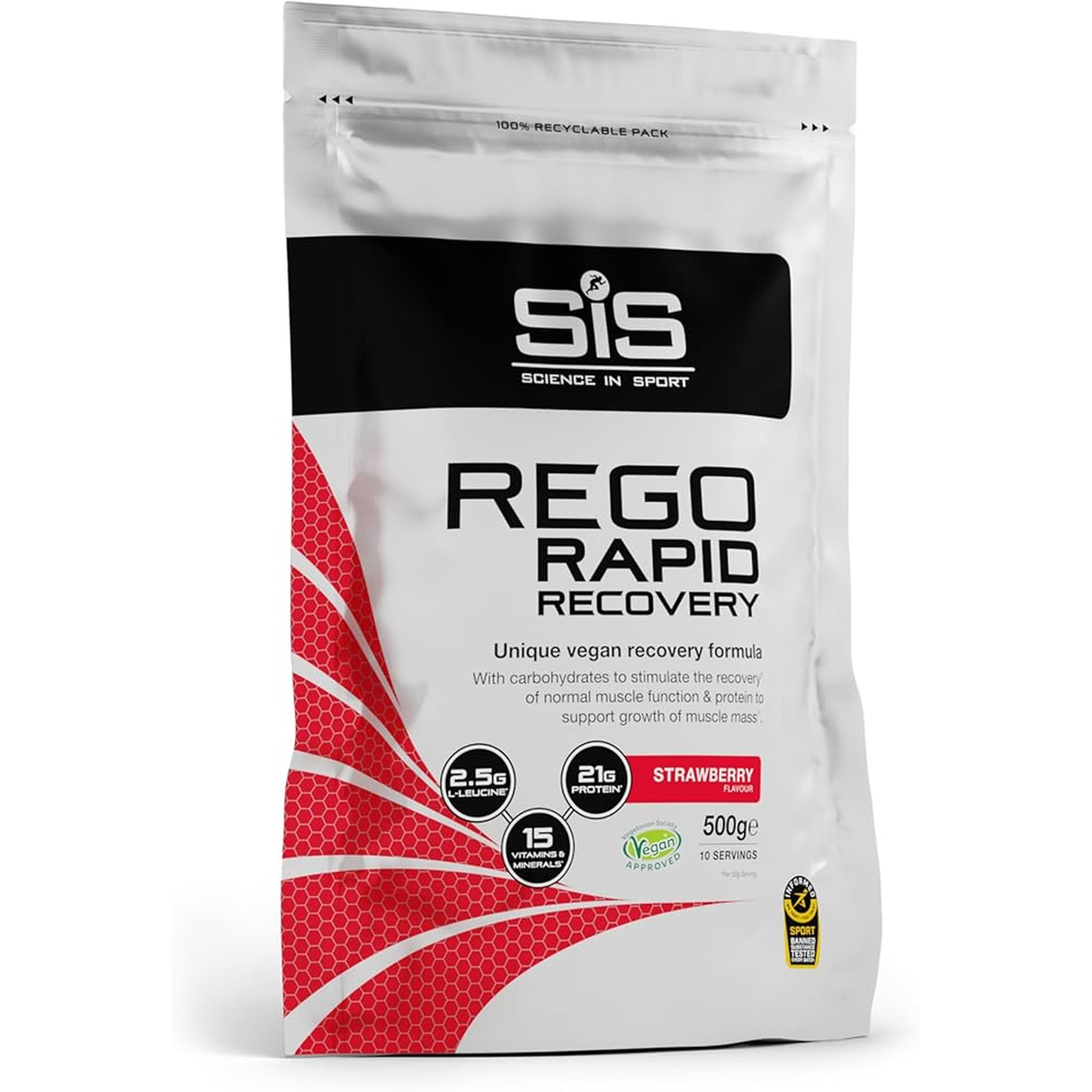 Science in Sport Rapid Recovery Fresa 500 g – recuperación post-entreno [imagen 1]