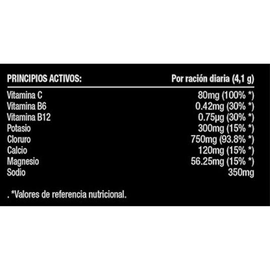 [imagen 6] Tabla Nutricional HYDRO+ –Science in Sport HYDRO+ Limón – Bebida hidratante libre de gluten y apta para dietas veganas.