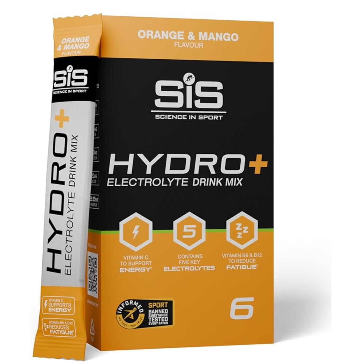 [imagen 1] Science in Sport HYDRO+ Naranja Mango – Hidratación rápida de alto rendimiento para deportistas ticos.