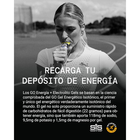 Gel GO Energético SIS Isotónica + Electrolitos Frambuesa 60ml - Hidratación y energía 3
