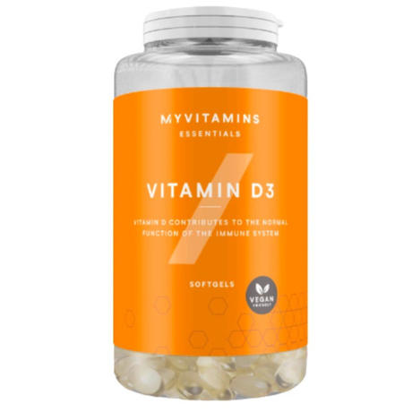 MyProtein Vitamina D3 Cápsulas 180 und – refuerzo óseo [imagen 1]