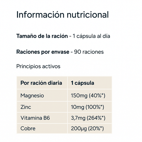 Zinc y Magnesio MyProtein cápsulas – fórmula con vitamina B6 para energía [imagen 2]