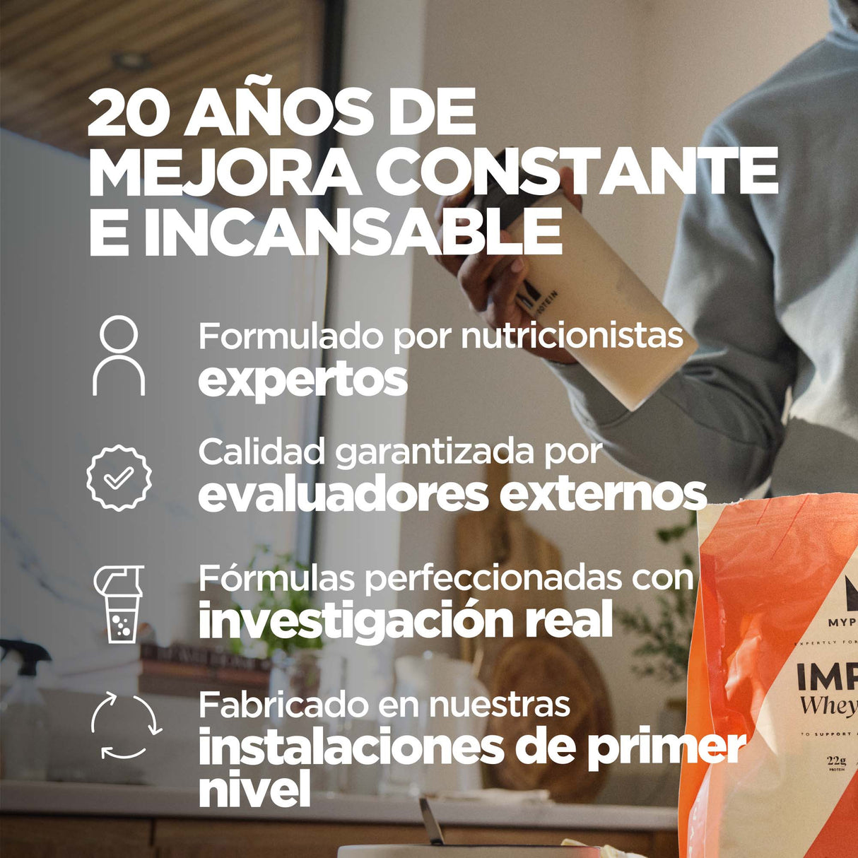 MyProtein Impact Whey Protein Cookies & Cream 1 kg – muscle rebuilding [imagen 4]