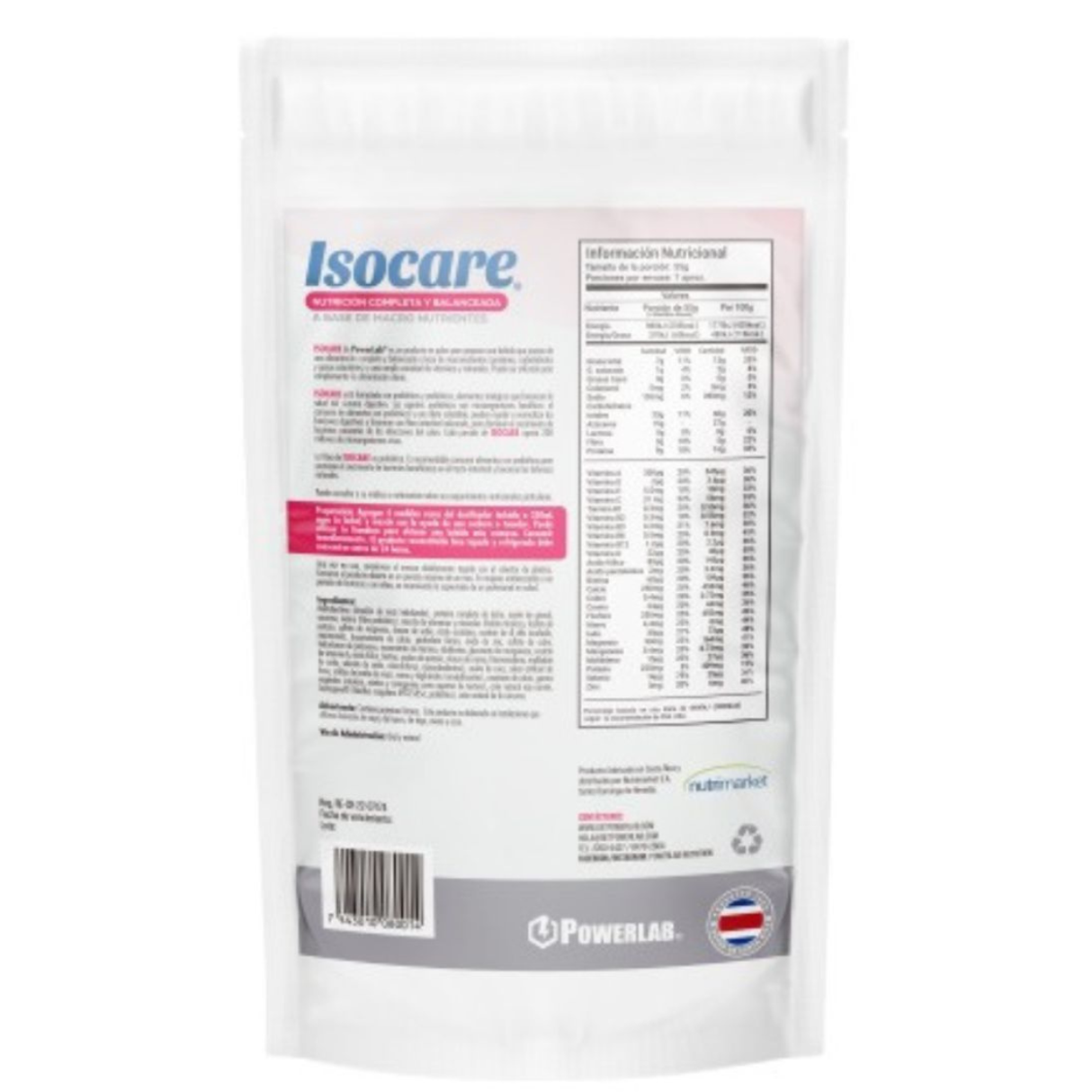 Powerlab Isocare Sin Azúcar – Fórmula completa con probióticos y vitaminas sabor vainilla [imagen 2]