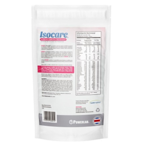 Powerlab Isocare Sin Azúcar – Fórmula completa con probióticos y vitaminas sabor vainilla [imagen 2]