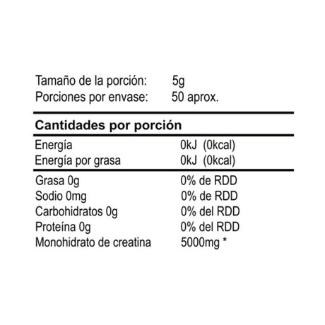 Creatina PowerLab Monohidratada 250g - Energía Máxima Muscular 3