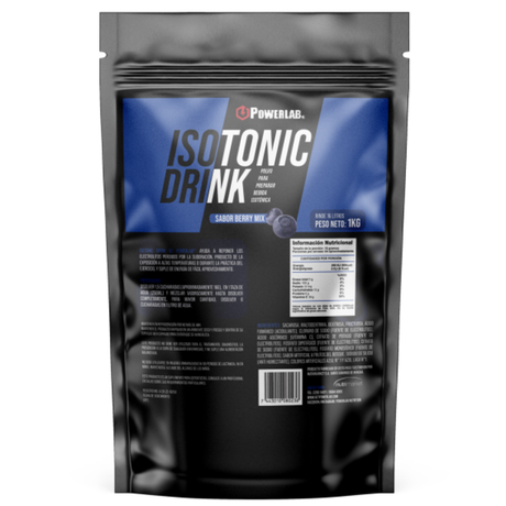 [imagen 1] Powerlab Isotonic Drink Berry Mix 1kg – Bebida isotónica que repone electrolitos perdidos por sudoración.