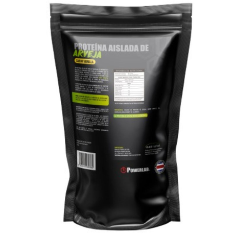 Powerlab Pea Protein 500 g – suplemento vegetal para masa muscular y recuperación [imagen 2].