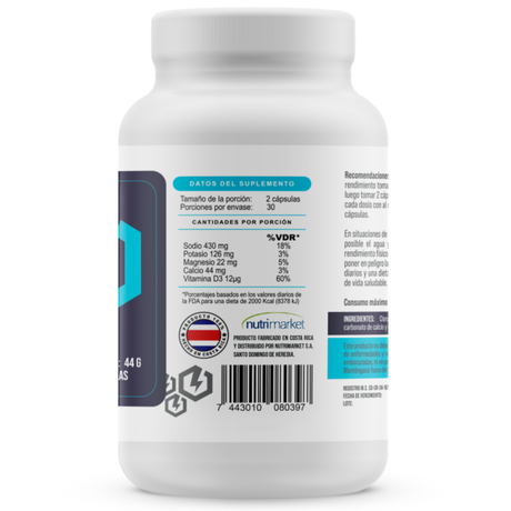 [imagen 3] Cápsulas con electrolitos Powerlab Powersalts – Suplemento nacional costarricense para atletas de alto rendimiento de fondo.