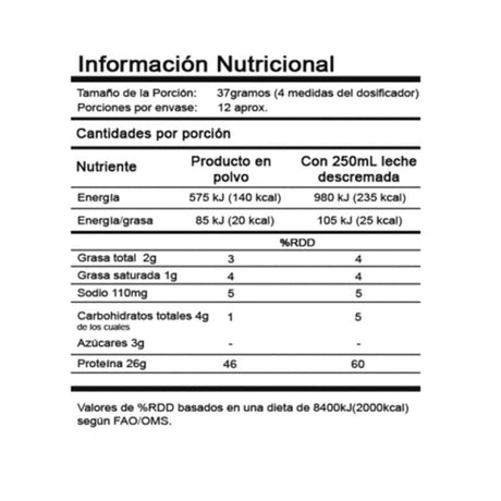 Proteína en Polvo PowerLab Whey Vainilla 445g - Energía deportiva 1